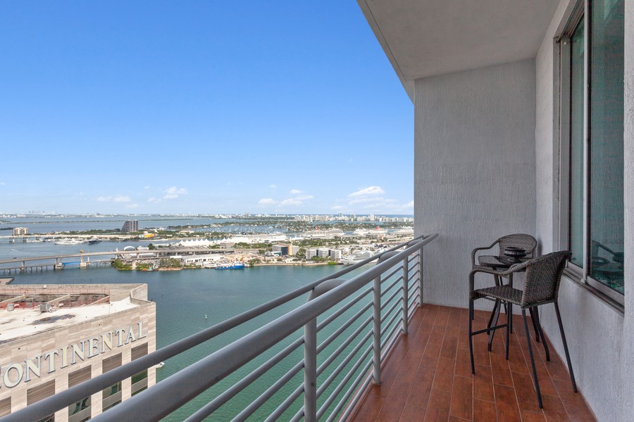 Real Estate Photography - 335 South Biscayne Blvd #UPH-02, Miami, FL, 33131 - Balcony