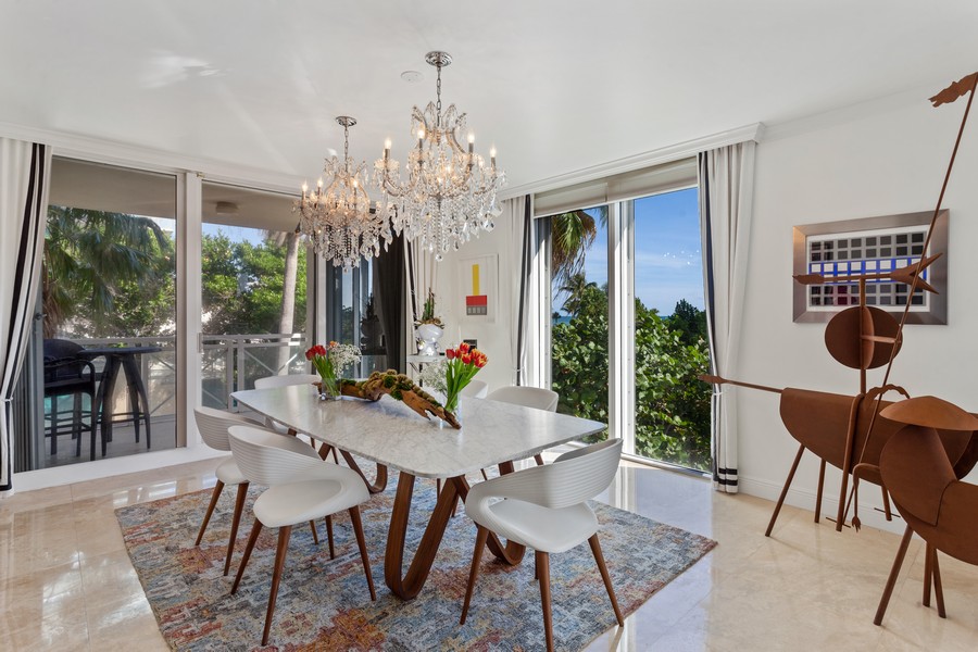 Real Estate Photography - 430 Grand Bay Drive, #202, Key Biscayne, FL, 33149 - Dining Room