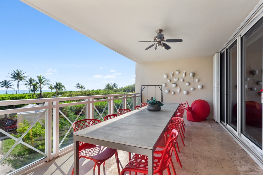 Real Estate Photography - 430 Grand Bay Drive, #202, Key Biscayne, FL, 33149 - Main Balcony (1 of 3)