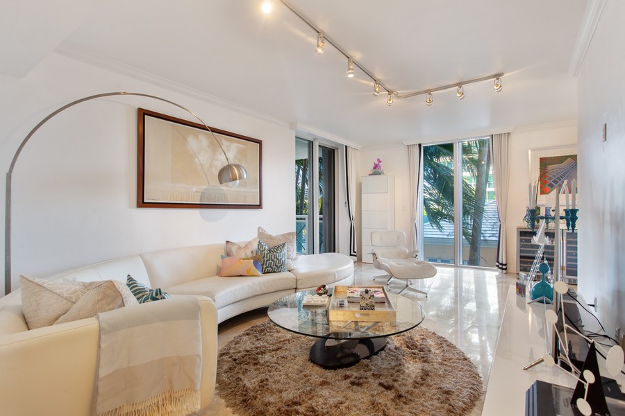 Real Estate Photography - 430 Grand Bay Drive, #202, Key Biscayne, FL, 33149 - Family Room
