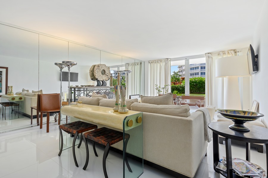 Real Estate Photography - 100 Sunrise Avenue, #218, Palm Beach, FL, 33480 - Living Room