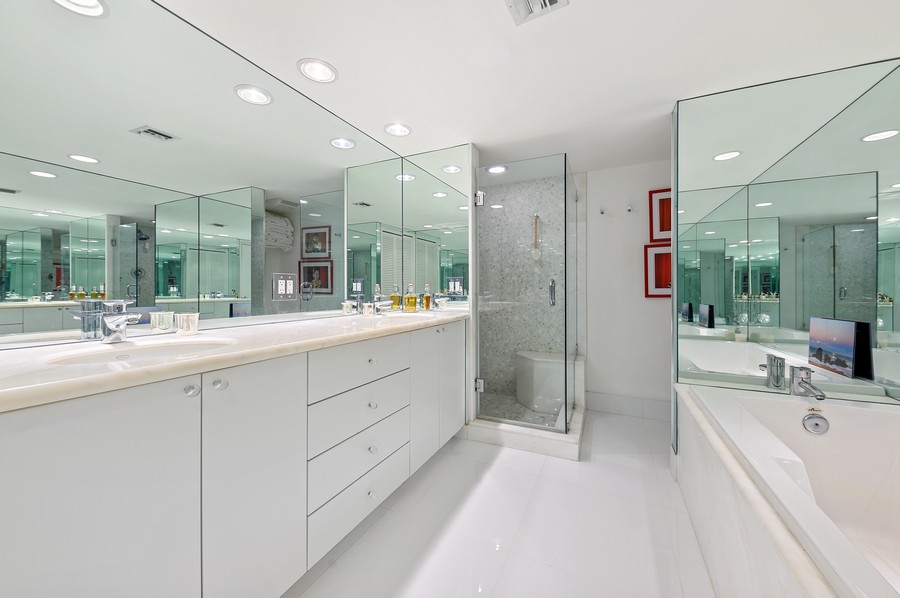 Real Estate Photography - 100 Sunrise Avenue, #218, Palm Beach, FL, 33480 - Primary Bathroom