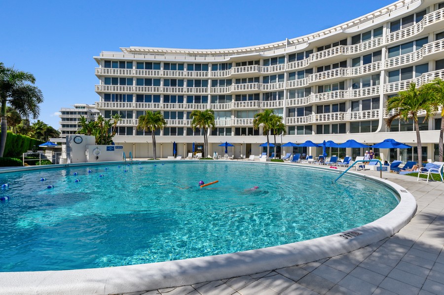Real Estate Photography - 100 Sunrise Avenue, #218, Palm Beach, FL, 33480 - Pool