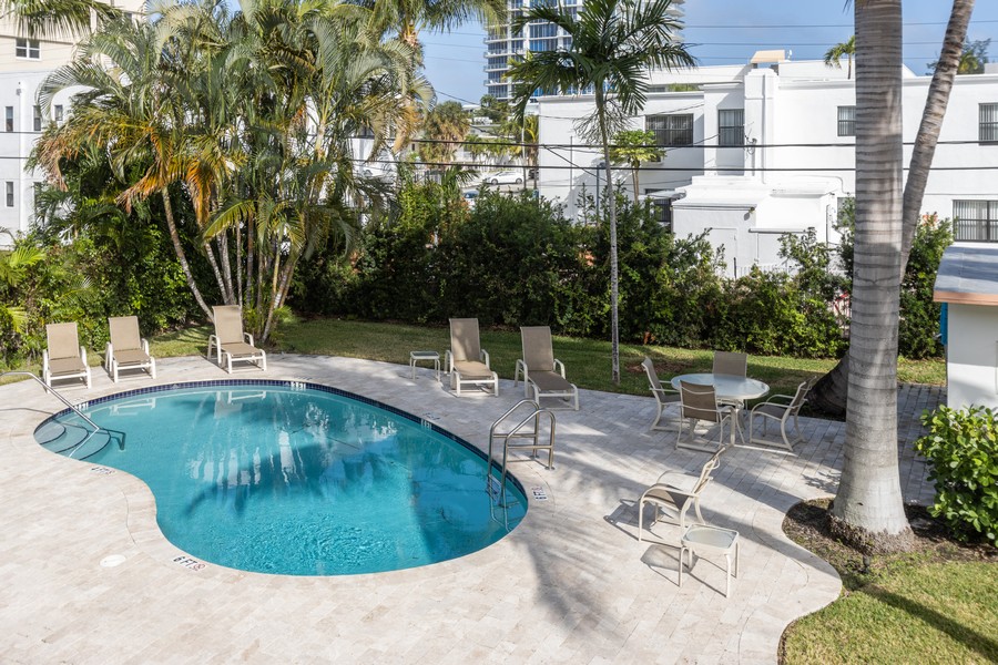 Real Estate Photography - 624 Orton Avenue, #11, Ft. Lauderdale, FL, 33304 - Pool