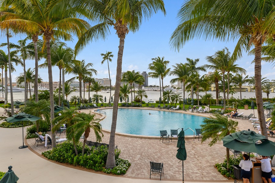 Real Estate Photography - 44 Cocoanut Row, #121B, Palm Beach, FL, 33480 - Pool