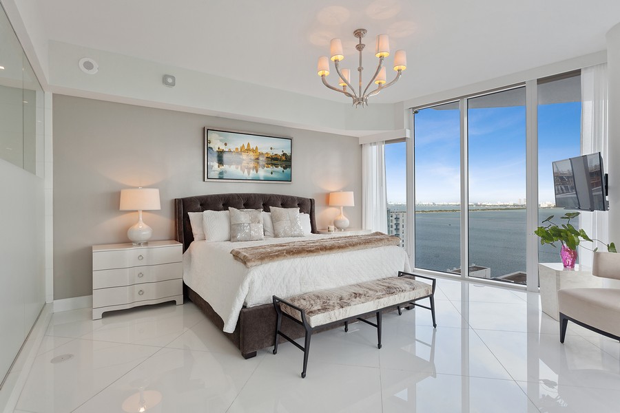 Real Estate Photography - 2020 N. Bayshore Drive, #2502, Miami, FL, 33137 - Primary Bedroom