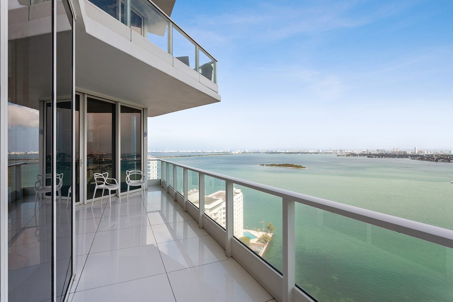 Real Estate Photography - 2020 N. Bayshore Drive, #2502, Miami, FL, 33137 - Balcony
