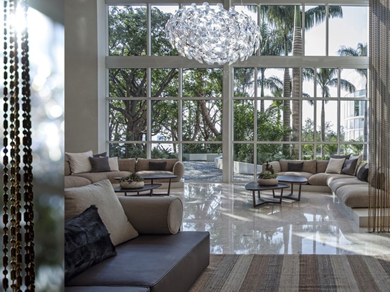 Real Estate Photography - 2020 N. Bayshore Drive, #2502, Miami, FL, 33137 - The Living Room
