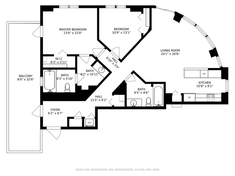 Real Estate Photography - 7270 SW 88 ST #B703, Miami, FL, 33156 - Floor Plan