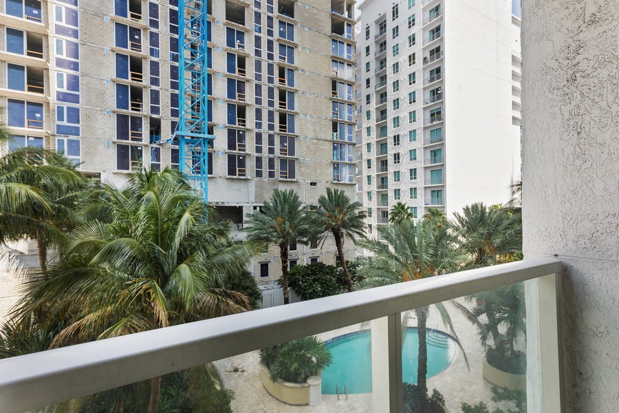 Real Estate Photography - 253 NE 2nd Street 1108, Miami, FL, 33132 - Balcony
