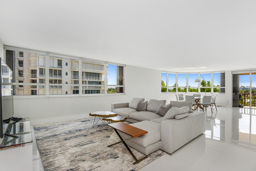 Real Estate Photography - 10175 Collins Ave. #508, Bal Harbour, FL, 33154 - Living Room