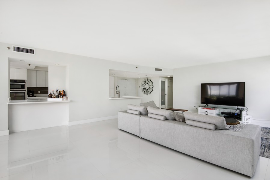 Real Estate Photography - 10175 Collins Ave. #508, Bal Harbour, FL, 33154 - Foyer/Living Room
