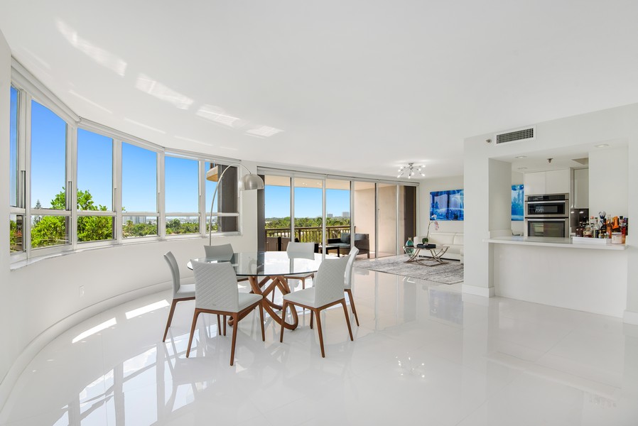 Real Estate Photography - 10175 Collins Ave. #508, Bal Harbour, FL, 33154 - Dining Room