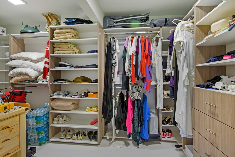 Real Estate Photography - 10175 Collins Ave. #508, Bal Harbour, FL, 33154 - Primary Bedroom Closet