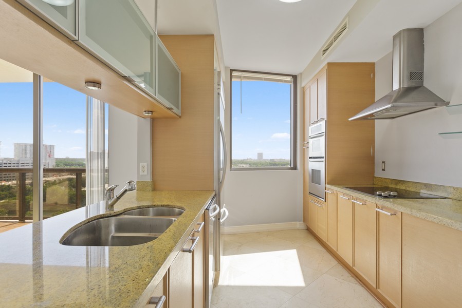 Real Estate Photography - 16275 Collins Avenue 904, Sunny Isles Beach, FL, 33160 - Kitchen