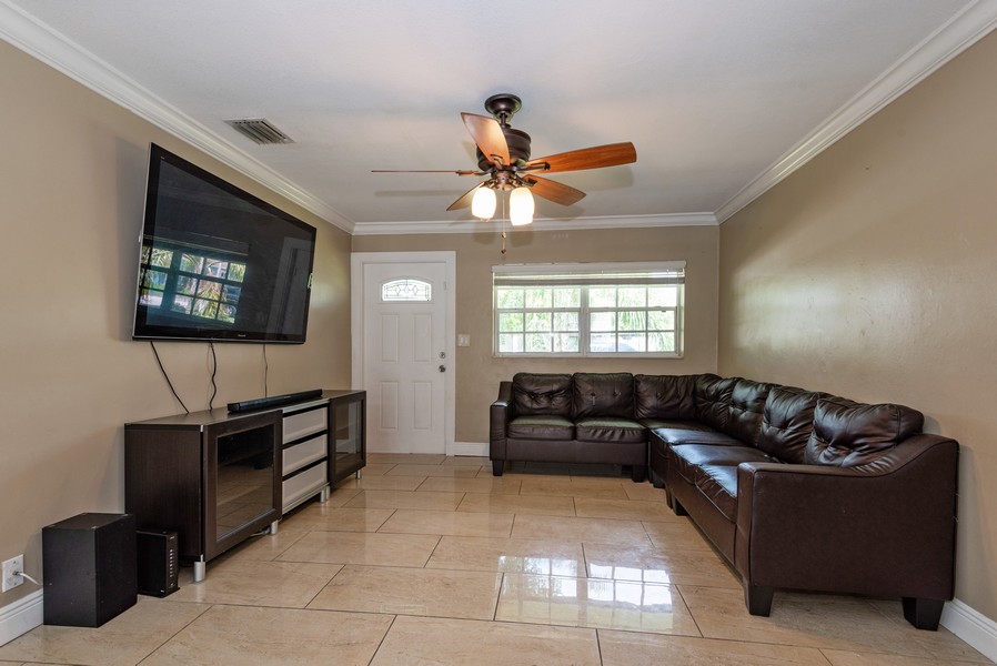 Real Estate Photography - 490 SW 49 Terrace, Margate, FL, 33068 - Living Room
