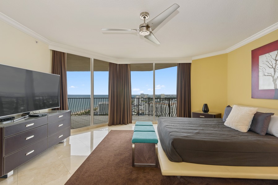 Real Estate Photography - 100 S Birch Rd 2504E, Fort Lauderdale, FL, 33316 - Primary Bedroom