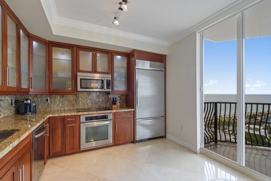 Real Estate Photography - 100 S Birch Rd 2504E, Fort Lauderdale, FL, 33316 - Kitchen