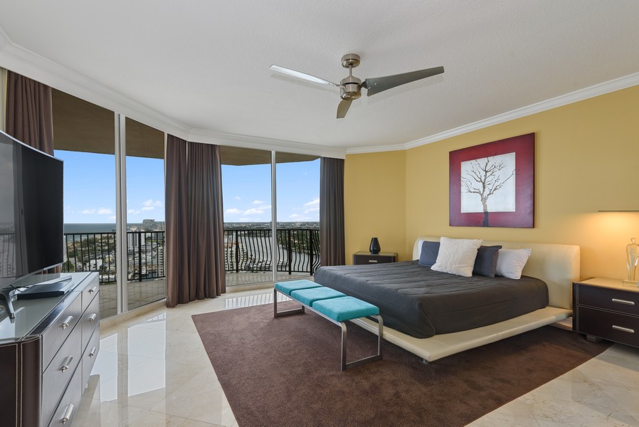 Real Estate Photography - 100 S Birch Rd 2504E, Fort Lauderdale, FL, 33316 - Primary Bedroom