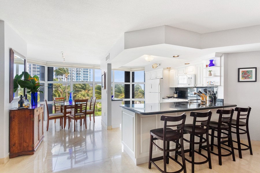 Real Estate Photography - 6423 Collins Ave Apt 307, Miami Beach, FL, 33141 - Kitchen