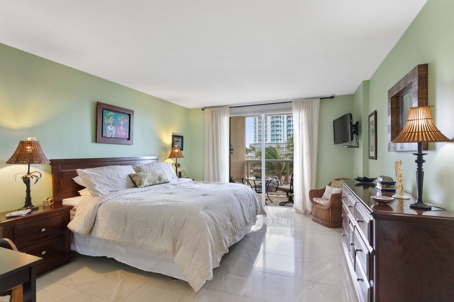 Real Estate Photography - 6423 Collins Ave Apt 307, Miami Beach, FL, 33141 - Primary Bedroom