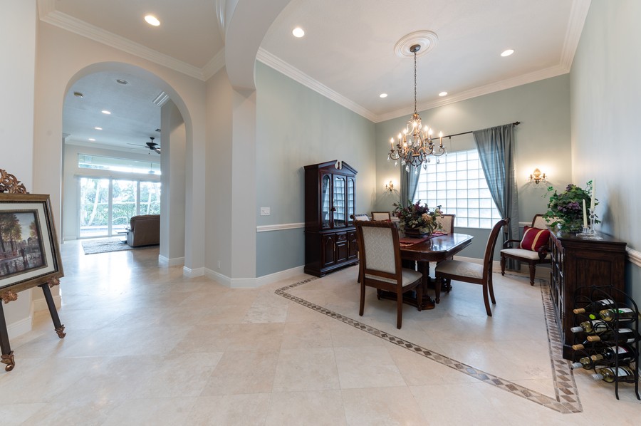 Real Estate Photography - 15904 Double Eagle Trail, Delray Beach, FL, 33446 - Dining Room