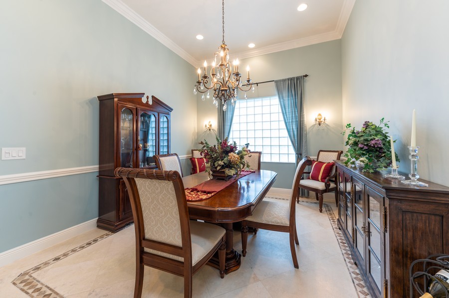 Real Estate Photography - 15904 Double Eagle Trail, Delray Beach, FL, 33446 - Dining Room