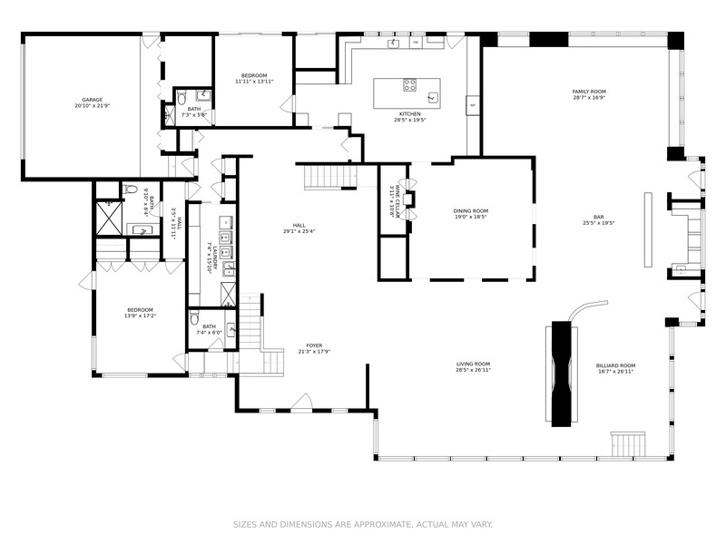 Real Estate Photography - 4400 Island Rd, Miami, FL, 33137 - Floor Plan