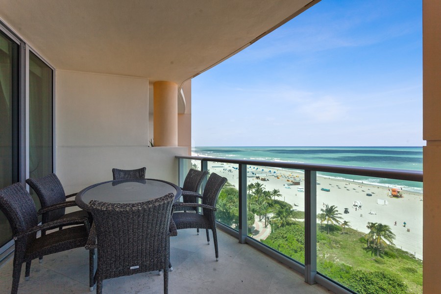 Real Estate Photography - 1455 Ocean Drive #1106, Miami Beach, FL, 33139 - Balcony