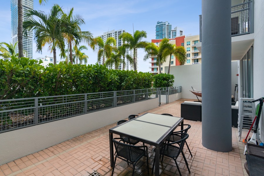Real Estate Photography - 350 NE 24th St. #501, Miami, FL, 33137 - Terrace
