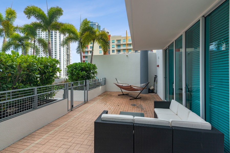 Real Estate Photography - 350 NE 24th St. #501, Miami, FL, 33137 - Terrace 2