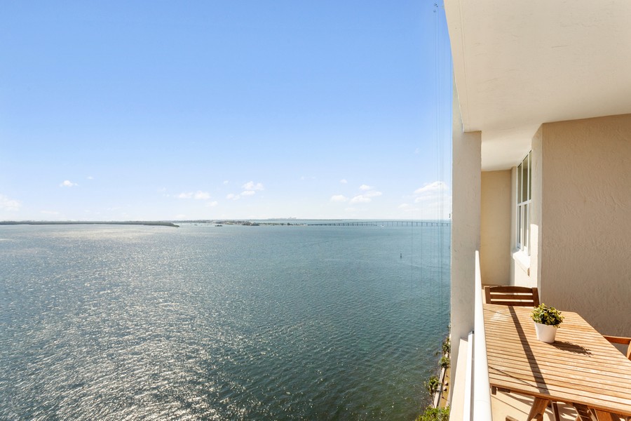 Real Estate Photography - 800 Claughton Island Dr. 1801/02, Miami, FL, 33131 - Balcony