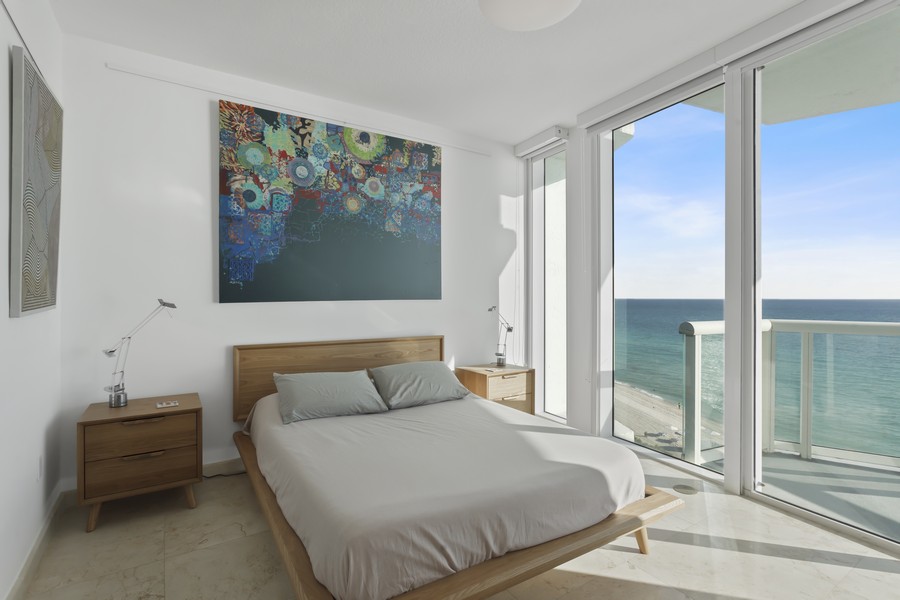 Real Estate Photography - 6515 COLLINS AVE #1003, Miami Beach, FL, 33141 - Primary Bedroom