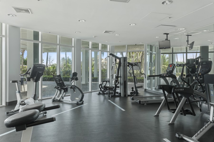 Real Estate Photography - 6515 COLLINS AVE #1003, Miami Beach, FL, 33141 - Gym
