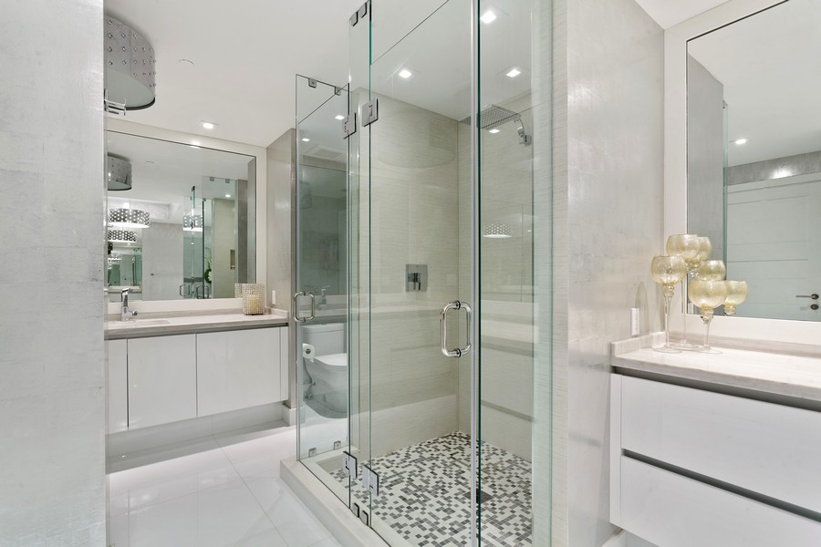 Real Estate Photography - 10101 collins avenue, 15E, Bal Harbour, FL, 33154 - Primary Bathroom