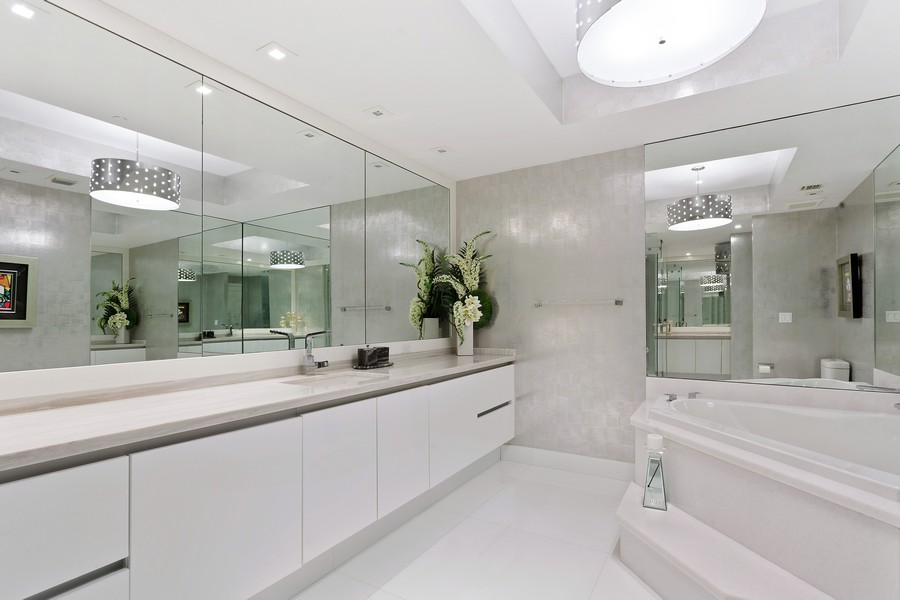 Real Estate Photography - 10101 collins avenue, 15E, Bal Harbour, FL, 33154 - Primary Bathroom