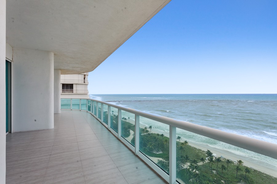 Real Estate Photography - 10101 collins avenue, 15E, Bal Harbour, FL, 33154 - Balcony
