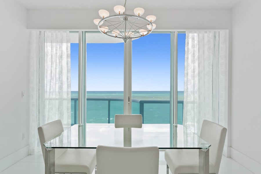 Real Estate Photography - 10101 collins avenue, 15E, Bal Harbour, FL, 33154 - Dining Area