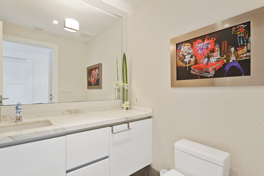 Real Estate Photography - 10101 collins avenue, 15E, Bal Harbour, FL, 33154 - Bathroom