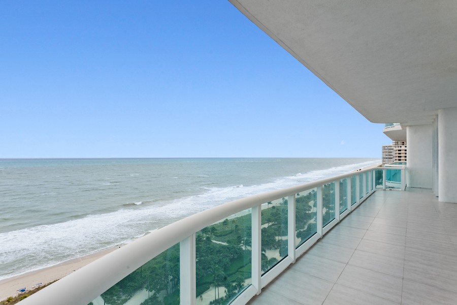 Real Estate Photography - 10101 collins avenue, 15E, Bal Harbour, FL, 33154 - Balcony