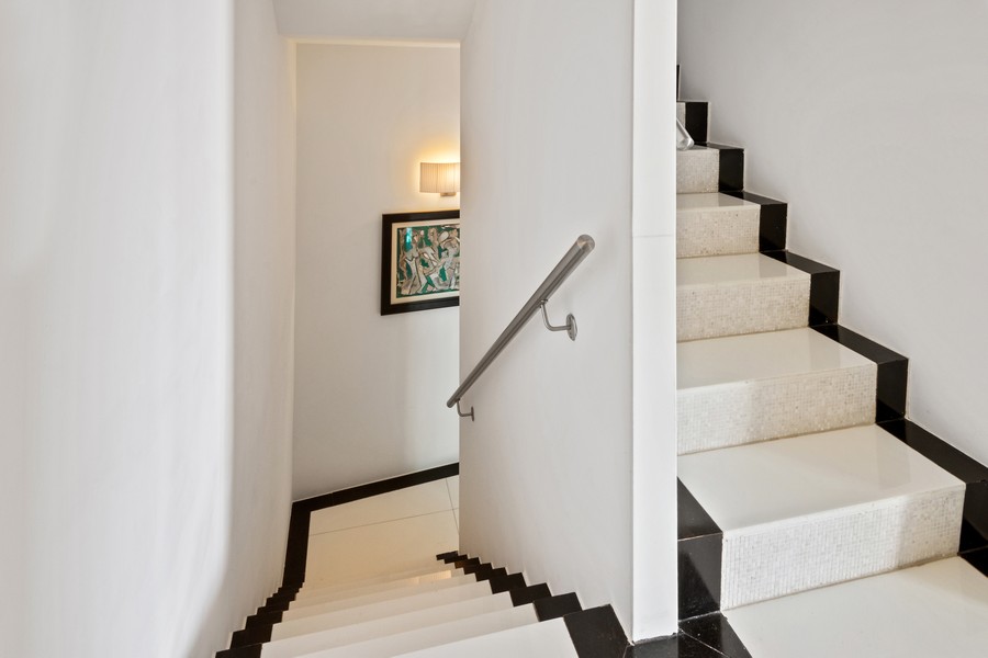 Real Estate Photography - 50 south point dr th1 n, Miami Beach, FL, 33139 - Staircase