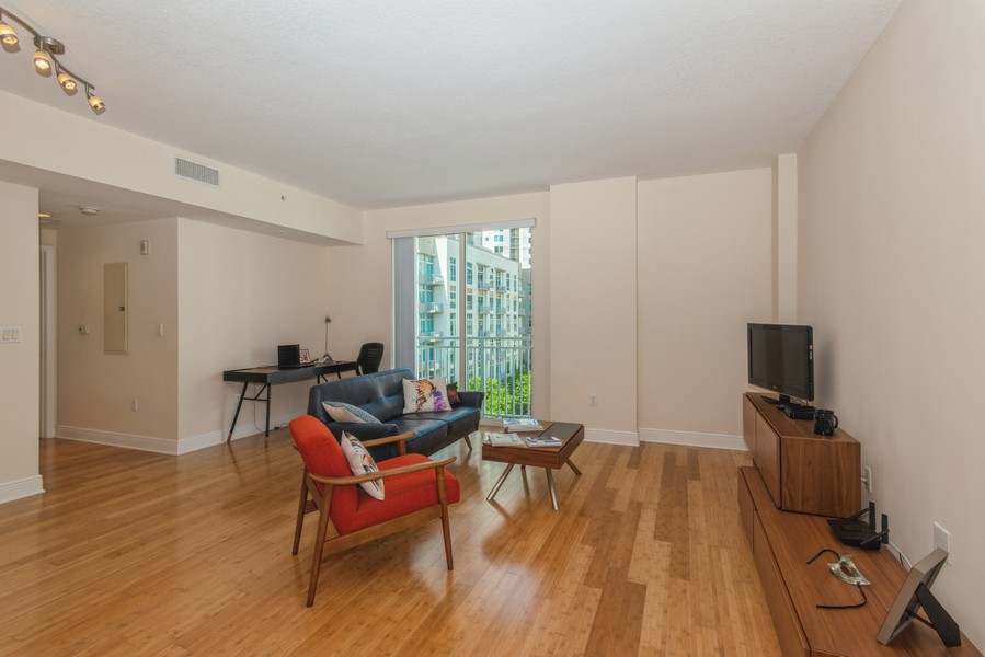 Real Estate Photography - 7285 SW 90th St, Unit D613, Miami, FL, 33156 - Living Room / Dining Room