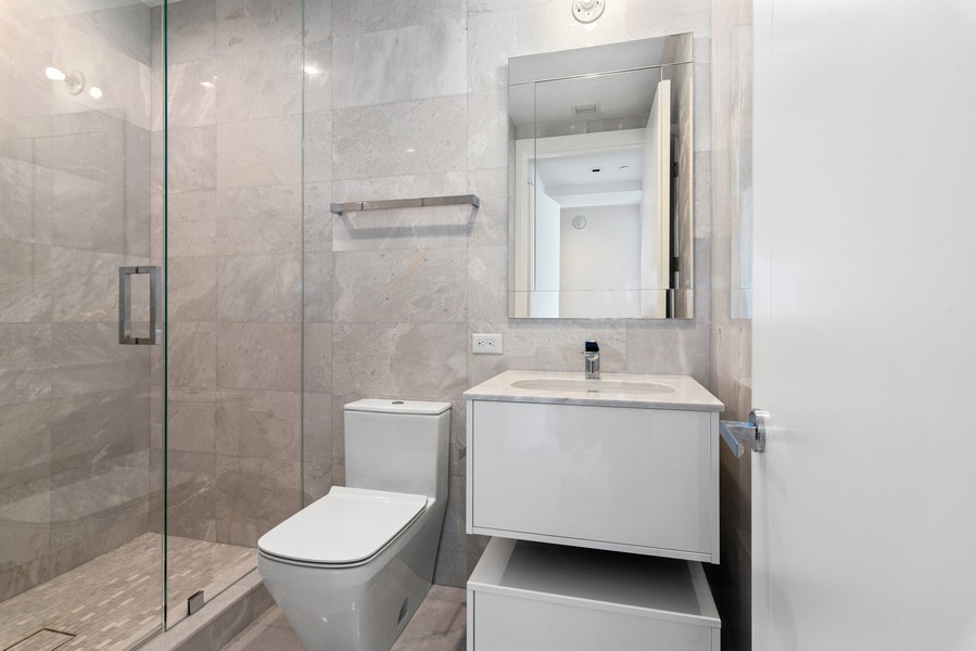 Real Estate Photography - 18501 Collins Ave, #2702, Sunny Isles Beach, FL, 33160 - 4th Bathroom