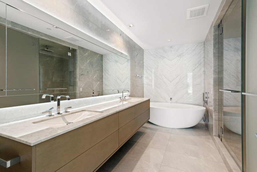 Real Estate Photography - 18501 Collins Ave, #2702, Sunny Isles Beach, FL, 33160 - Primary Bathroom