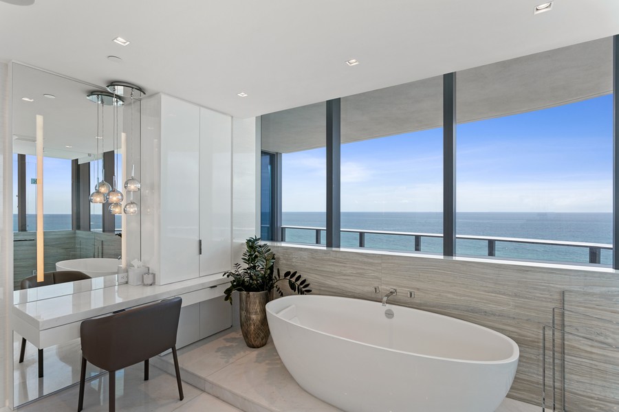 Real Estate Photography - 17475 Collins Ave #1001, Sunny Isles, FL, 33160 - Primary Bathroom