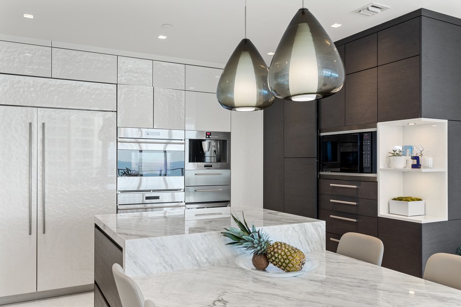 Real Estate Photography - 17475 Collins Ave #1001, Sunny Isles, FL, 33160 - Kitchen