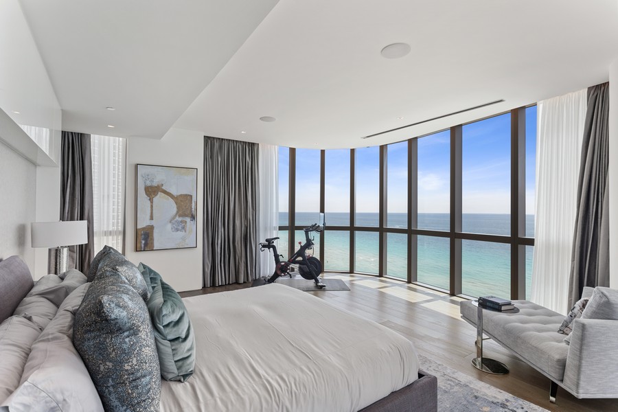 Real Estate Photography - 17475 Collins Ave #1001, Sunny Isles, FL, 33160 - Primary Bedroom