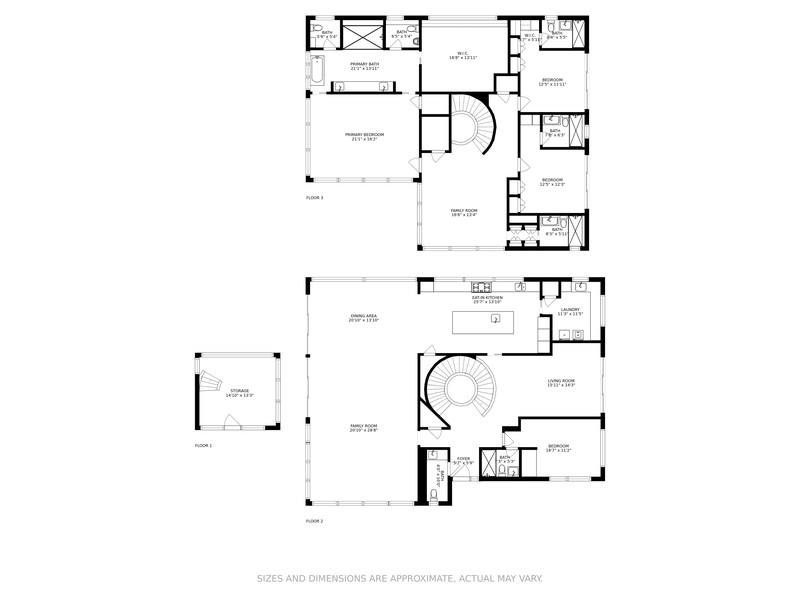 Real Estate Photography - 220 W San Marino Drive, Miami Beach, FL, 33139 - Floor Plan