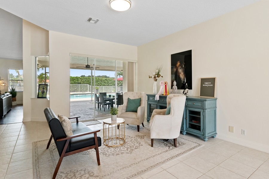 Real Estate Photography - 14628 Draft Horse Lane, Wellington, FL, 33414 - Living Room