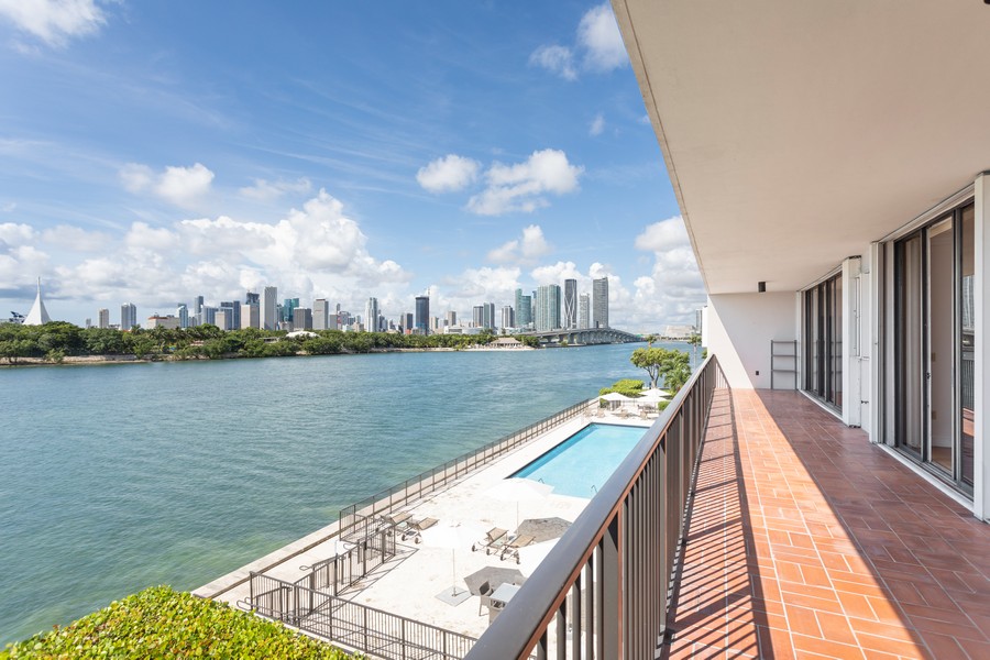 Real Estate Photography - 1000 Venetian Way, Apt 301, Miami Beach, FL, 33139 - Balcony